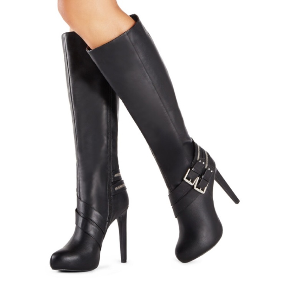 JustFab Luxe Ariana knee-high boots — Brand new!
